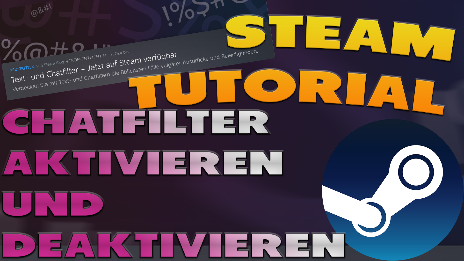 Steam Chatfilter aktivieren und deaktivieren - Haton.net