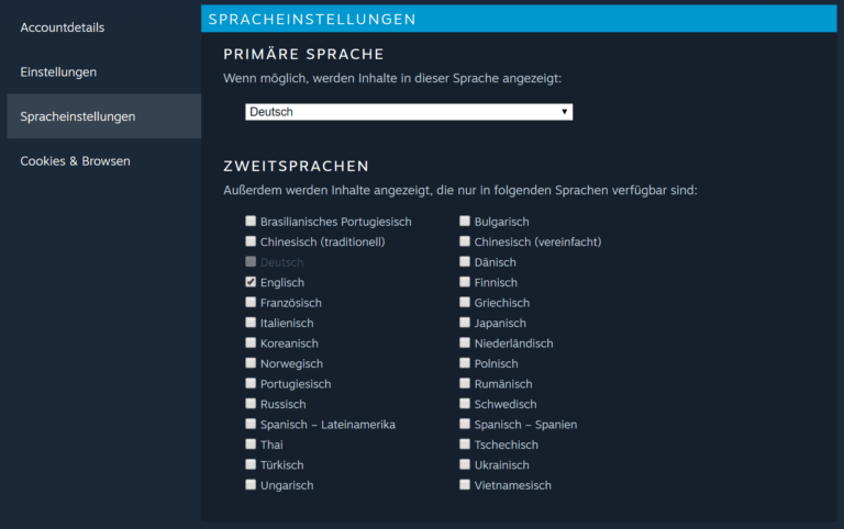 Steam Sprache ändern - Haton.net